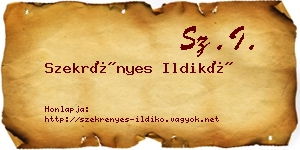Szekrényes Ildikó névjegykártya